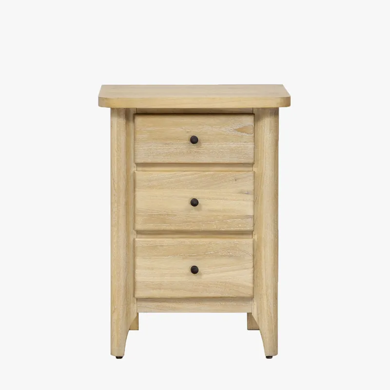 Aria Bedroom 3 Drawer Night Stand (Small)