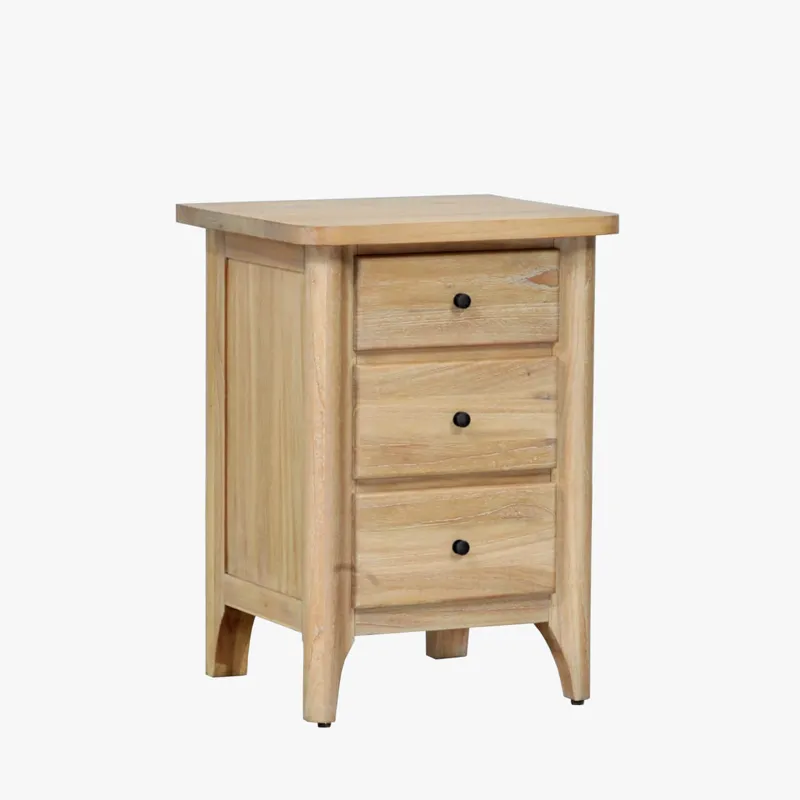 Aria Bedroom 3 Drawer Night Stand (Small)