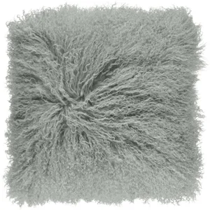 Curly Sheepskin Cushion - Double Sided - 22x22 in