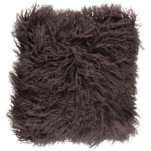 Curly Sheepskin Cushion - Double Sided - 22x22 in