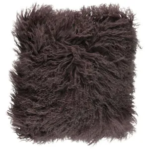 Curly Sheepskin Cushion - Double Sided - 22x22 in