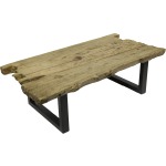 Trunk Rect Coffee Table Natural Heavily Distressed
