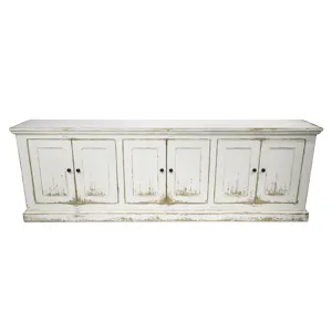 Mimi Long 6 Door Cabinet Antique White