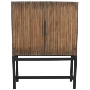 Draper Wine Cabinet Antique Natural