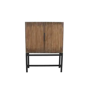 Draper Wine Cabinet Antique Natural