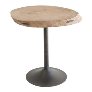 Pods Small End Table Grey Washed / Iron