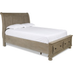 Allegra Queen Storage Bed - Pewter
