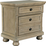 Allegra Nightstand - Pewter