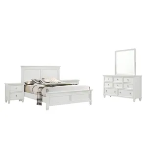 Tamarack White 5pcs Bed/Dresser/Mirror/2 Nightstands - King