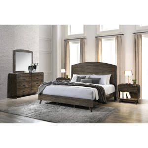 Rex 5pcs Bed/Dresser/Mirror/2 Nightstands - King