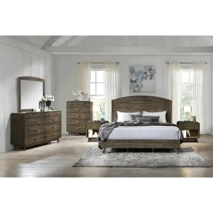 Rex 6pcs Bed/Dresser/Mirror/Chest/2 Nightstands - King