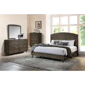 Rex 4pcs Bed/Dresser/Mirror/Chest - Queen