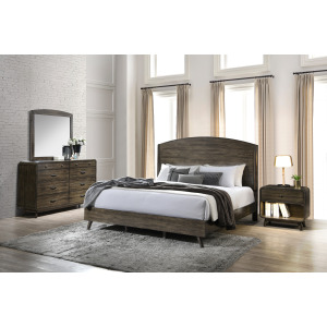 Rex 4pcs Bed/Dresser/Mirror/Nightstand - Queen