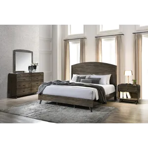 Rex 4pcs Bed/Dresser/Mirror/Nightstand - Queen