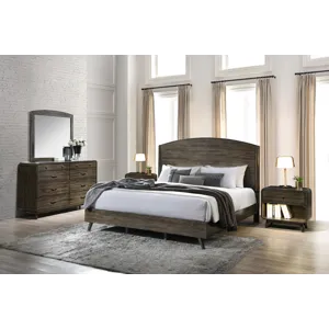 Rex 5pcs Bed/Dresser/Mirror/2 Nightstands - Queen