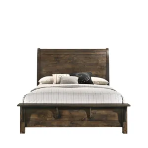 Blue Ridge Bed-Rustic Gray - Queen