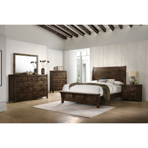 Blue Ridge 6pcs Bed/Dresser/Mirror/Chest/2 Nightstands - Queen