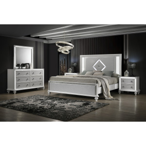 Stardust 5pcs Bed/Dresser/Mirror/2 Nightstands - King