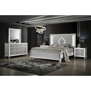 Stardust 5pcs Bed/Dresser/Mirror/2 Nightstands - California King