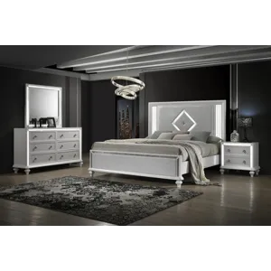 Stardust 4pcs Bed/Dresser/Mirror Nightstand - Queen