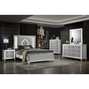 Stardust 5pcs Bed/Dresser/Mirror/Chest/Nightstand - Queen