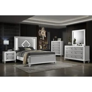 Stardust 5pcs Bed/Dresser/Mirror/Chest/Nightstand - Queen