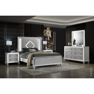 Stardust 5pcs Bed/Dresser/Mirror/2 Nightstands - Queen