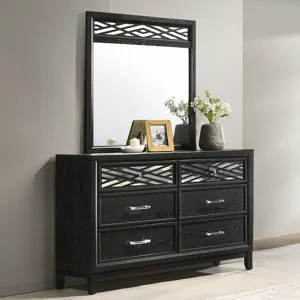 Obsidian 2pc Dresser & Mirror Set