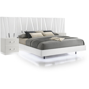 Europa Bed With 2 Nightstand & Panels - Queen