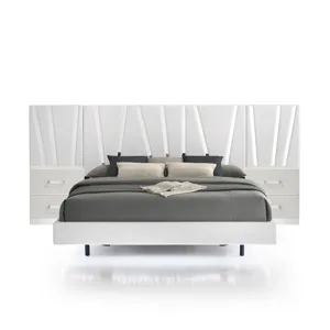 Europa Bed With 2 Nightstand & Panels - Queen