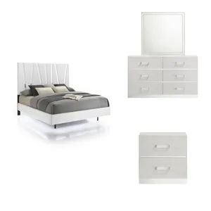 Europa 5/0 Q 4pcs B/Dresser/Mirror/Nightstand