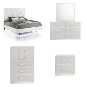 Europa 5/0 Q 5pcs B/Dresser/Mirror/Chest/Nightstand
