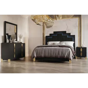 Empire 6/6e 4pcs Bed/Dresser/Mirror/Nightstand - King
