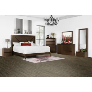 Chadwick 4 Drawer Chest Walnut/Black