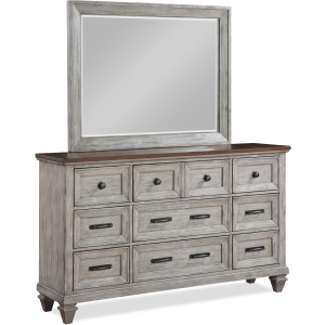 Mariana 2pc Dresser & Mirror Set