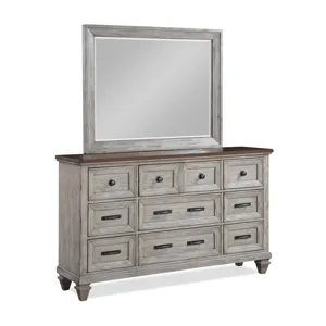 Mariana 2pc Dresser & Mirror Set