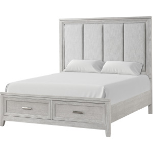 Fiona Bed, Mist Gray - Queen
