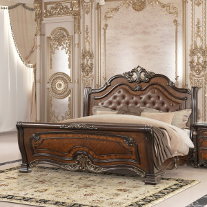 Bella Notte Padded Sleigh Bed Western Bed Only - King/California King