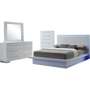 Sapphire 4pc Bed, R, R, H - King
