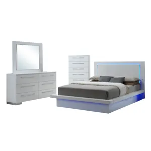Sapphire 4pc Bed, R, R, H - King