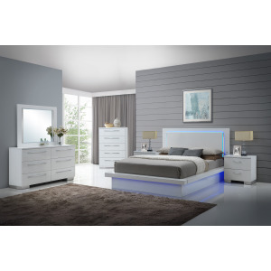 Sapphire 6pcs Bed/Dresser/Mirror/Chest/2 Nightstands - King