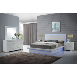 Sapphire 5pcs Bed/Dresser/Mirror/2 Nightstands - Queen