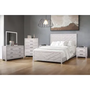 Biscayne 6pcs Bed/Dresser/Mirror/Chest/2 Nightstands - King
