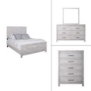 Biscayne 5/0 Q 4pcs B/Dresser/Mirror Chest