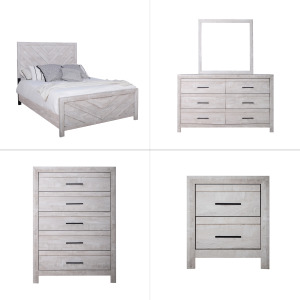 Biscayne 5pcs Bed/Dresser/Mirror/Chest/Nightstand - Queen