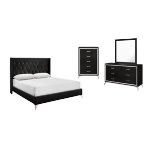Huxley 6/6 Ek 4pcs B/Dresser/Mirror/Chest