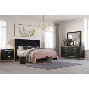 Huxley 4pcs Bed/Dresser/Mirror Nightstand - California King