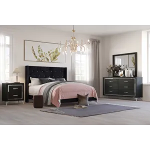 Huxley 4pcs Bed/Dresser/Mirror Nightstand - California King