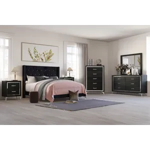 Huxley 6pcs Bed/Dresser/Mirror/Chest/2 Nightstands - Queen