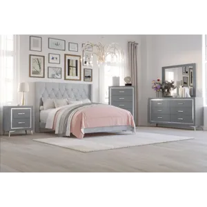 Huxley 5pcs Bed/Dresser/Mirror/Chest/Nightstand - California King